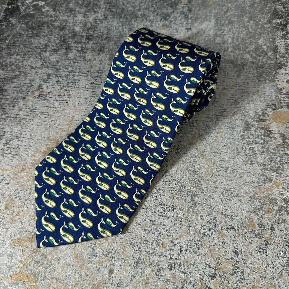 Salvatore‎ Ferragamo Whale Classic Width Silk Tie